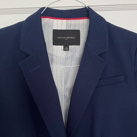 Banana Republic Navy Blue Blazer | Size 4 - Picture 2 of 9